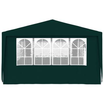 Professional Party Tent with Side Walls 4x9 m Green 90 g/m?