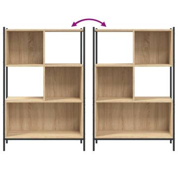 Bookcase Sonoma Oak 72x28x109 cm Engineered Wood