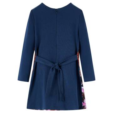 Kids' Dress with Long Sleeves Navy 140