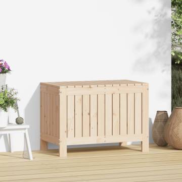 Garden Storage Box 76x42.5x54 cm Solid Wood Pine