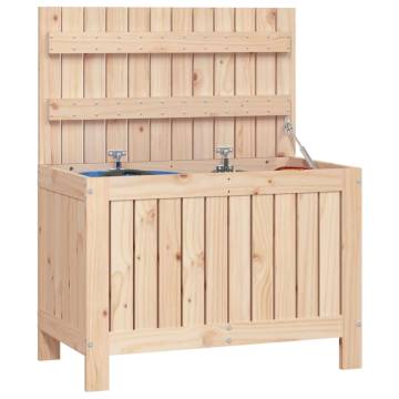 Garden Storage Box 76x42.5x54 cm Solid Wood Pine