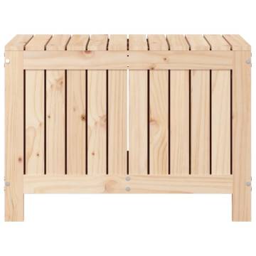 Garden Storage Box 76x42.5x54 cm Solid Wood Pine