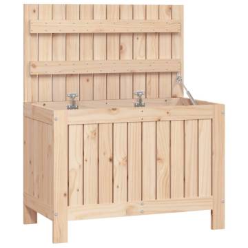 Garden Storage Box 76x42.5x54 cm Solid Wood Pine