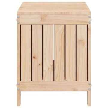 Garden Storage Box 76x42.5x54 cm Solid Wood Pine