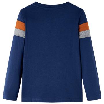 Kids' T-shirt with Long Sleeves Navy Blue 140