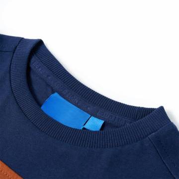 Kids' T-shirt with Long Sleeves Navy Blue 140