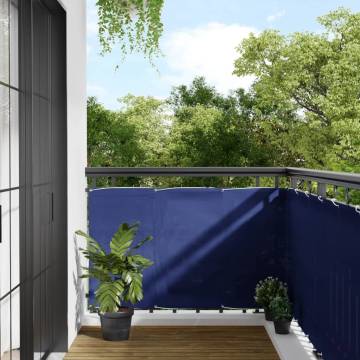 Balcony Screen Blue 90x1000 cm 100% Polyester Oxford