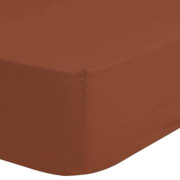 Good Morning Fitted Sheet 100x200 cm Terracotta