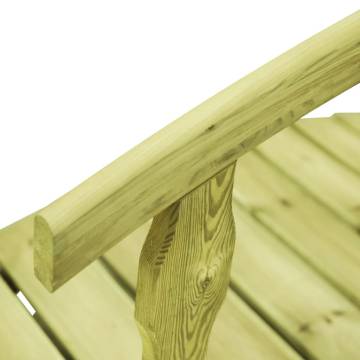 B-Stock Garden Bridge 170x74x105 cm Impregnated Solid Wood Pine