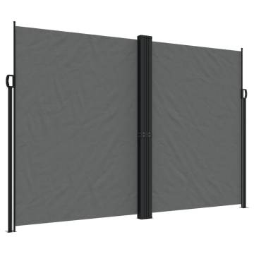 Retractable Side Awning Anthracite 220x600 cm