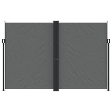 Retractable Side Awning Anthracite 220x600 cm