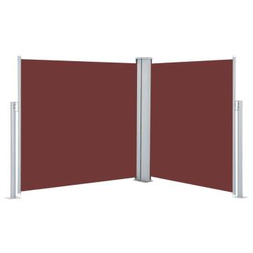 Retractable Side Awning Brown 117x600 cm