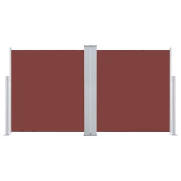 Retractable Side Awning Brown 117x600 cm