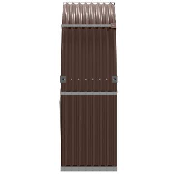 Log Holder Brown 120x45x140 cm Galvanised Steel