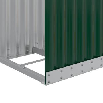 Log Holder Green 40x45x170 cm Galvanised Steel