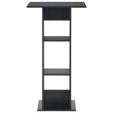 Bar Table Black 60x60x110 cm