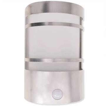 Outdoor Wall Light with Sensor Stainless Steel