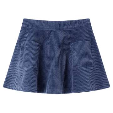 Kids' Skirt with Pockets Corduroy Navy 140