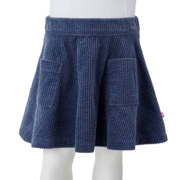 Kids' Skirt with Pockets Corduroy Navy 140