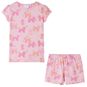 Kids' Pyjamas with Short Sleeves Light Pink 104