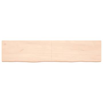 Bathroom Countertop 180x40x(2-6) cm Untreated Solid Wood