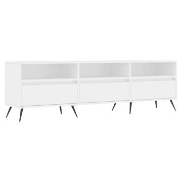 TV Cabinet White 150x30x44.5 cm Engineered Wood