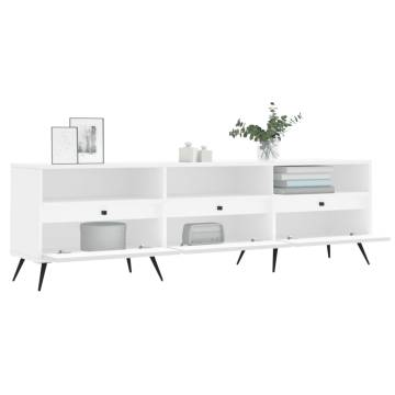 TV Cabinet White 150x30x44.5 cm Engineered Wood