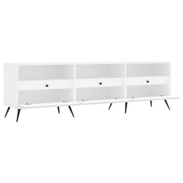 TV Cabinet White 150x30x44.5 cm Engineered Wood