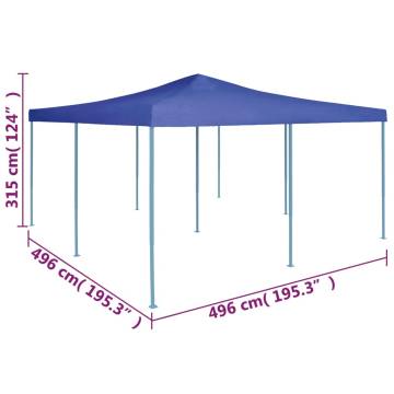 Folding Gazebo 5x5 m Blue