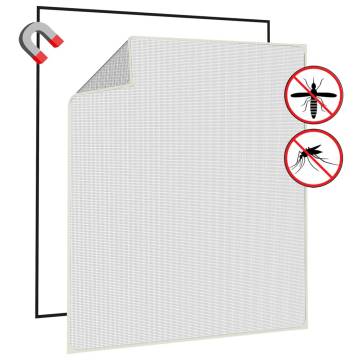 Magnetic Insect Screen for Windows White 120x140 cm