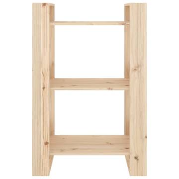 Book Cabinet/Room Divider 60x35x91 cm Solid Wood Pine