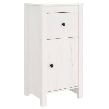 Sideboards 2 pcs White 40x35x80 cm Solid Wood Pine