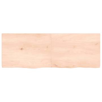 Bathroom Countertop 140x50x(2-4) cm Untreated Solid Wood