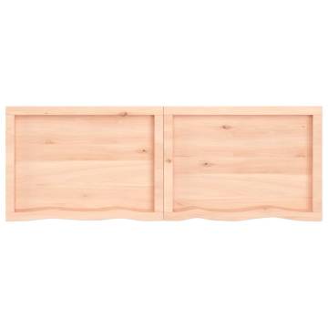 Bathroom Countertop 140x50x(2-4) cm Untreated Solid Wood