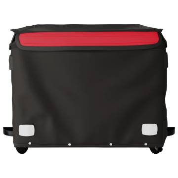 Bike Trailer Black and Red 45 kg Iron