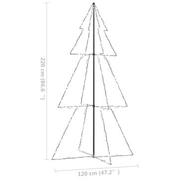 Christmas Cone Tree 300 LEDs Indoor and Outdoor 120x220 cm