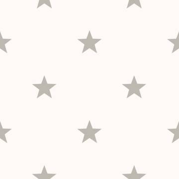 Noordwand Wallpaper Friends & Coffee Little Stars Light Grey and White