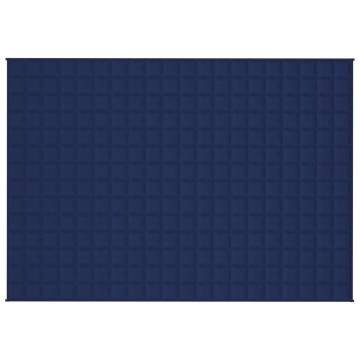 Weighted Blanket Blue 140x200 cm Single 10 kg Fabric