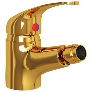 Bathroom Bidet Mixer Tap Gold 13x12 cm