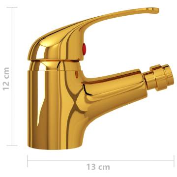 Bathroom Bidet Mixer Tap Gold 13x12 cm