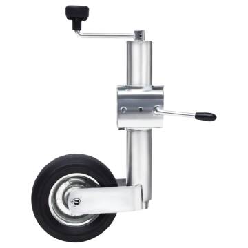 Jockey Wheel for Trailer with Split Clamp 60 mm Galvanized Steel