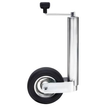 Jockey Wheel for Trailer with Split Clamp 60 mm Galvanized Steel