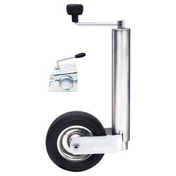 Jockey Wheel for Trailer with Split Clamp 60 mm Galvanized Steel