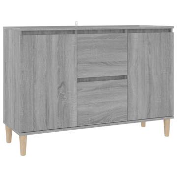 Sideboard Grey Sonoma 103.5x35x70 cm Engineered Wood