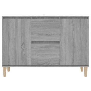 Sideboard Grey Sonoma 103.5x35x70 cm Engineered Wood