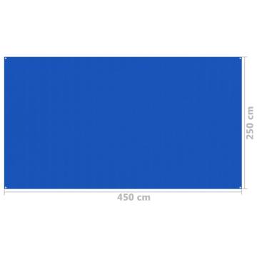 Tent Carpet 250x450 cm Blue