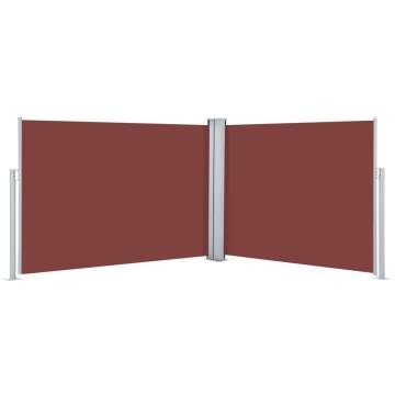 Retractable Side Awning Brown 100x1000 cm