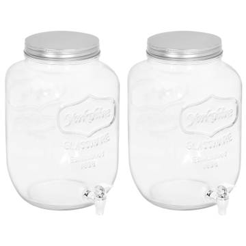 Beverage Dispensers 2 pcs 8050 ml Glass