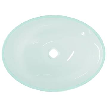 Basin Glass 50x37x14 cm Frosted