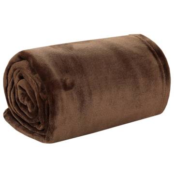 Blanket Cocoa Brown 130x170 cm Polyester